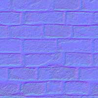 seamless wall bricks normal map 0001